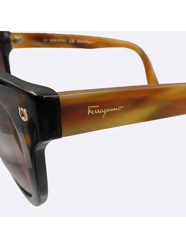 Ferragamo SF753SK gold Ganzio logo leopard sunglasses - SALVATORE FERRAGAMO - BALAAN 4