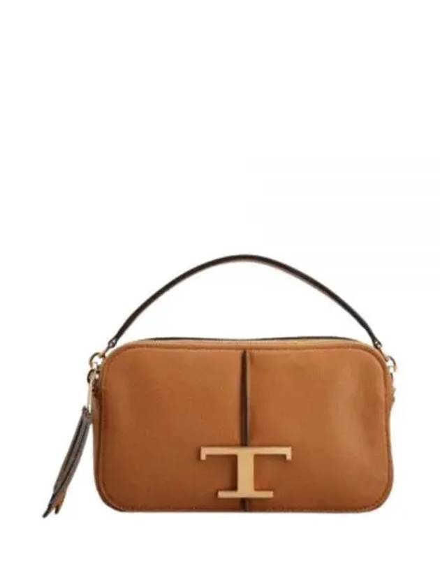 T Timeless Leather Cross Bag Brown - TOD'S - BALAAN 2