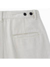 Sand Denim Two Tuck Bermuda Shorts Sand Beige - NOIRER - BALAAN 6