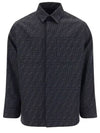 Men's FF Long Sleeve Shirt Black - FENDI - BALAAN 1
