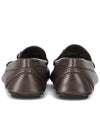 V logo signature leather loafers dark brown - VALENTINO - BALAAN.