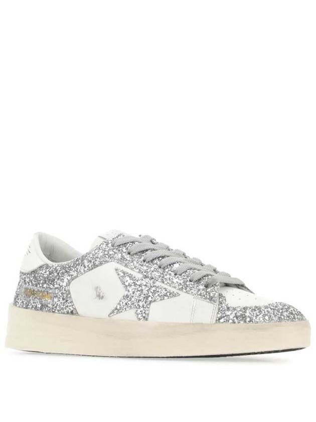 Stardan Glitter Low Top Sneakers Silver - GOLDEN GOOSE - BALAAN 3