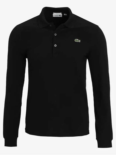 Men's Original Cotton Long Sleeve Polo Shirt Black - LACOSTE - BALAAN 2