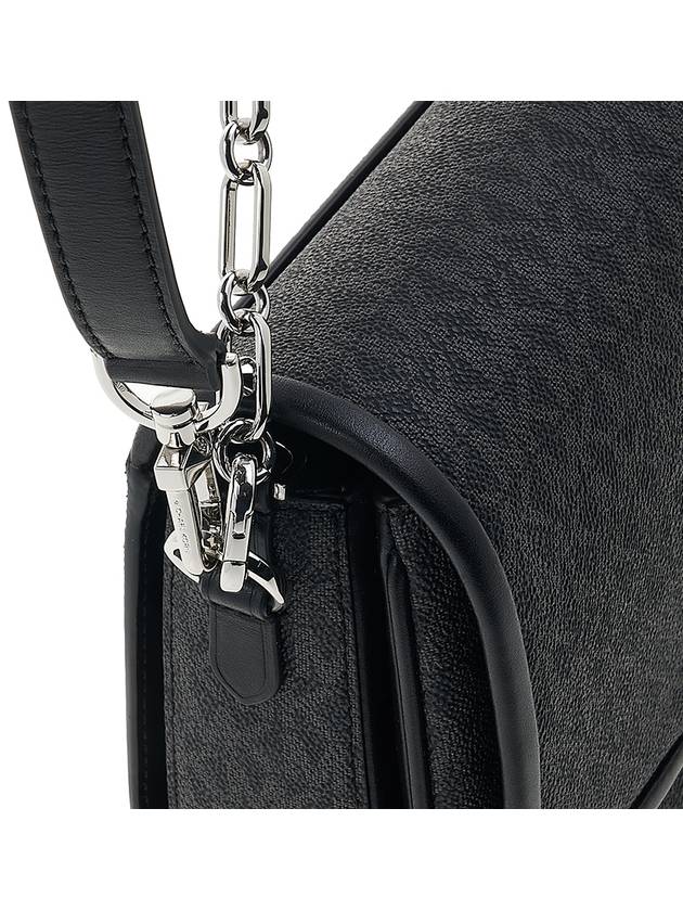 Satchel Leather Shoulder Bag Black - MICHAEL KORS - BALAAN 10