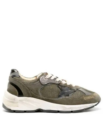 Dad Star Distressed Finish Low Top Sneakers Khaki - GOLDEN GOOSE - BALAAN 2