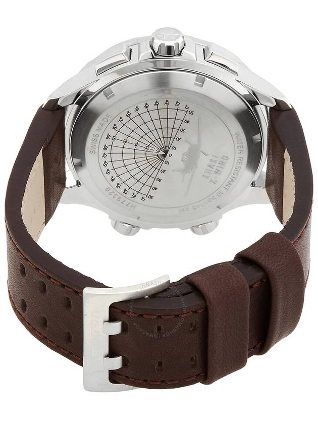 H77932560 Khaki Aviation Xwind GMT Chrono Men's Leather Watch - HAMILTON - BALAAN 4