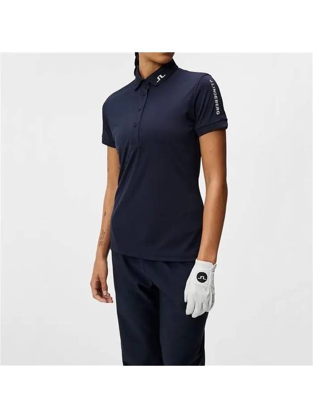 Women's Tour Tech Golf Polo Navy - J.LINDEBERG - BALAAN 2