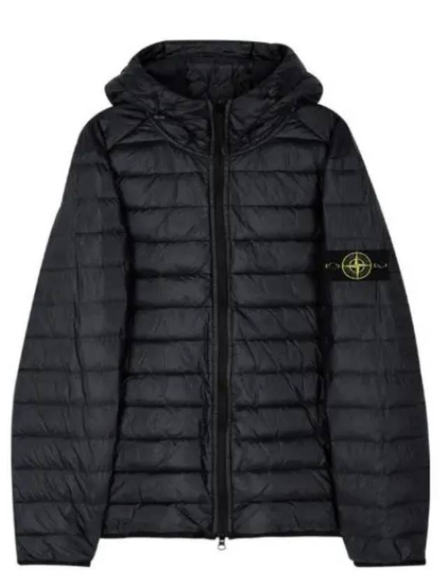 Loom Woven Chambers R Nylon Down TC Light Hoodie Down Jacket Midnight Blue - STONE ISLAND - BALAAN 2