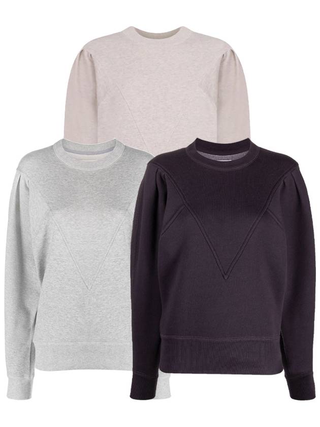 MIDELIA Sweatshirt 3 types Ecru Gray Faded Black W0310 22A048E - ISABEL MARANT - BALAAN 1