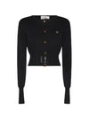 Bea Crop Cardigan Black - VIVIENNE WESTWOOD - BALAAN 2