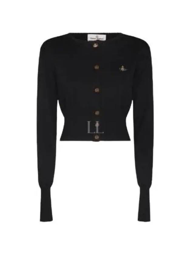 Bea Crop Cardigan Black - VIVIENNE WESTWOOD - BALAAN 2