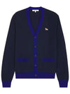 Baby Fox Patch Regular Cardigan Navy - MAISON KITSUNE - BALAAN 2