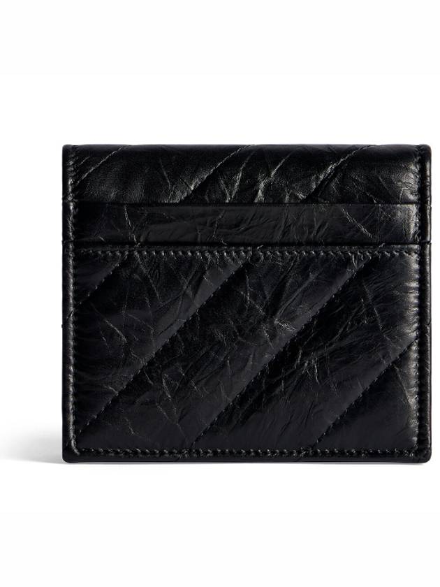 Crush Embellished Logo Card Wallet Black - BALENCIAGA - BALAAN 4