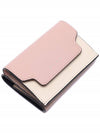 Saffiano Color Block Tri-Fold Half Wallet Pink - MARNI - BALAAN 6