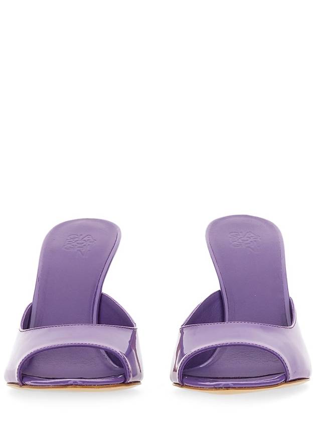 Penny 100mm leather mule purple - GIA BORGHINI - BALAAN 4