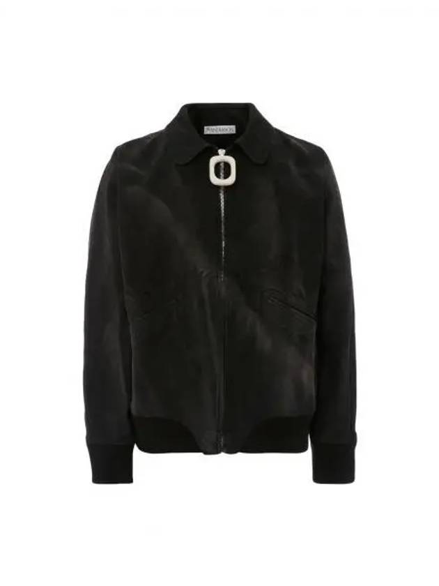 Back Logo Patch Waxed Cotton Jacket Black - JW ANDERSON - BALAAN 2