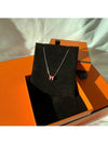 Mini Pop H Pendant Necklace Rose Gold - HERMES - BALAAN.