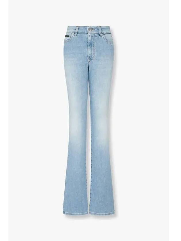 Women s Stretch Flare Leg Jeans Light Blue - PHILIPP PLEIN - BALAAN 1