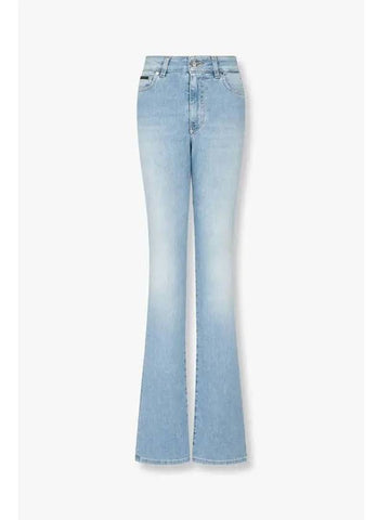 Women s Stretch Flare Leg Jeans Light Blue - PHILIPP PLEIN - BALAAN 1