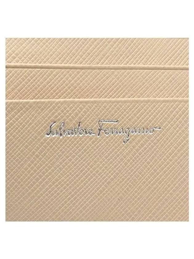 Ferragamo 22 3721 Ivory Color Silver Gancini Buckle Bicycle Wallet - SALVATORE FERRAGAMO - BALAAN 5