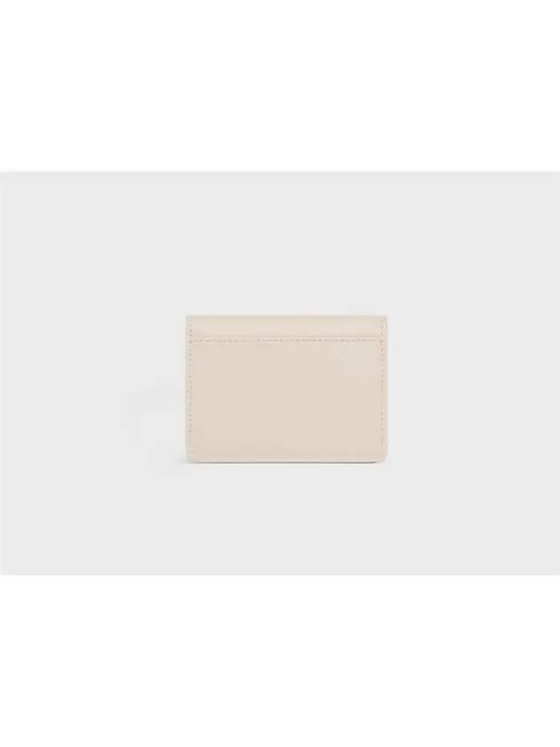 Triomphe flap card wallet shiny calfskin pale beige 10I583DPV 02PA - CELINE - BALAAN 3