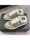 Women s Sneakers Suede Calfskin CC Logo Shoes Gray - CHANEL - BALAAN 1