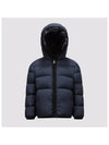 Moncler Junior 12 14 MATTAN logo hooded down jacket navy - MONCLER - BALAAN 4