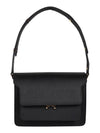 Saffiano Trunk Medium Shoulder Bag Black - MARNI - BALAAN 2