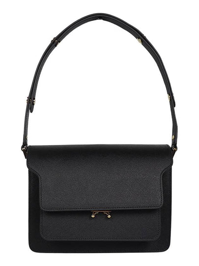 Saffiano Trunk Medium Shoulder Bag Black - MARNI - BALAAN 2