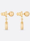 CD Navy Earrings Gold - DIOR - BALAAN 5