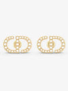 Petit CD Stud Earrings Gold - DIOR - BALAAN 4