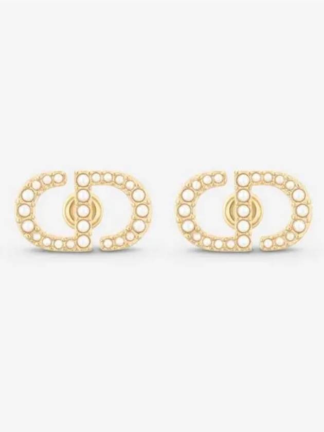 Petit CD Stud Earrings Gold - DIOR - BALAAN 4