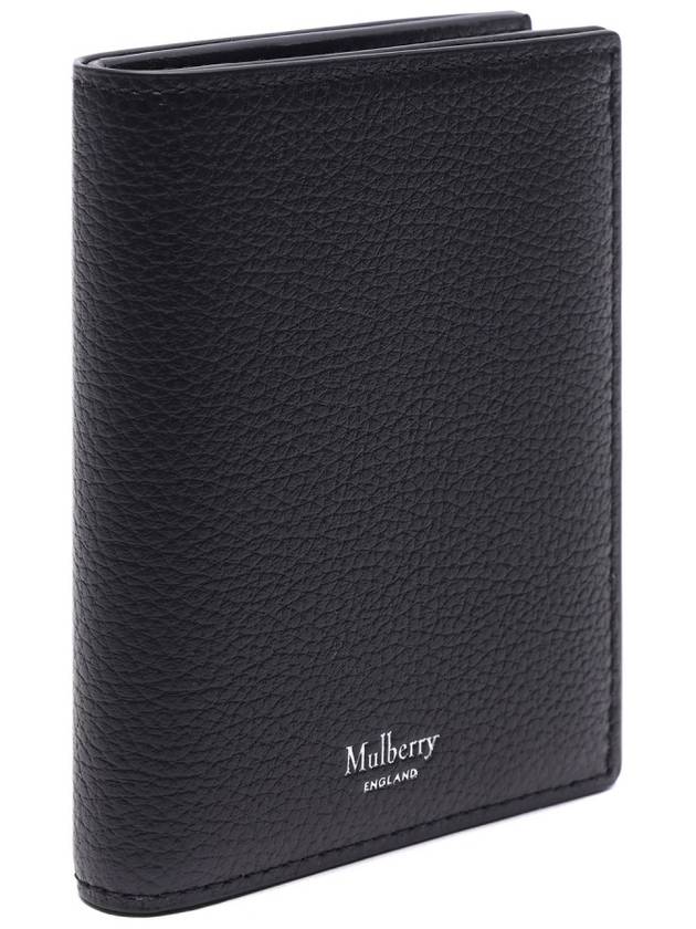 Tri-Fold Small Classic Grain Half Wallet Black - MULBERRY - BALAAN 4