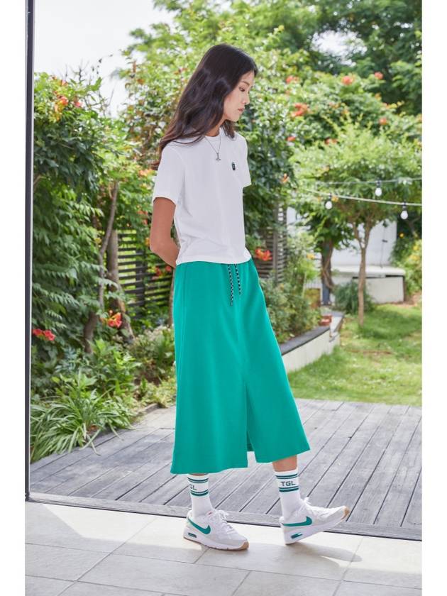 Recycled Maxi Skirt Green - THE GREEN LAB - BALAAN 7