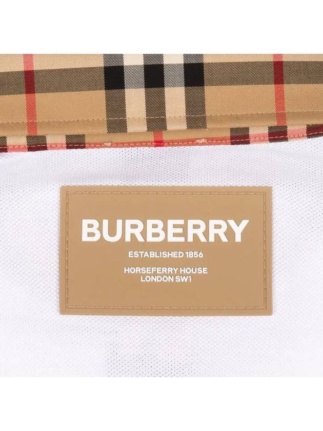 Kids Collar Check Polo Dress White - BURBERRY - BALAAN 6