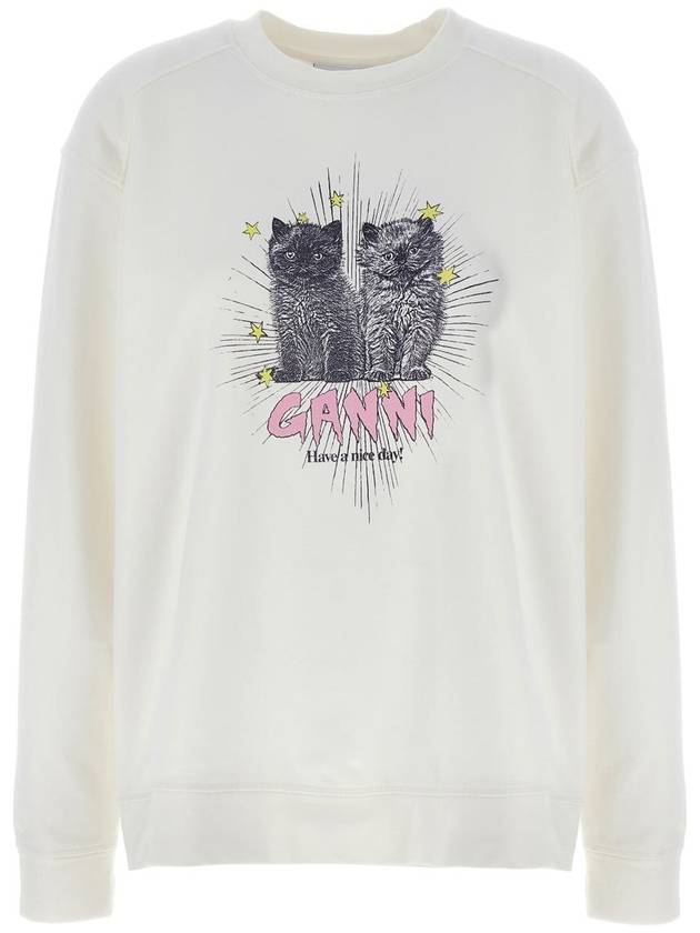 Ganni 'Kittens' Sweatshirt - GANNI - BALAAN 1