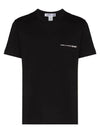 basic logo print crew neck short sleeve t-shirt black - COMME DES GARCONS - BALAAN 1