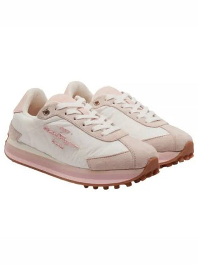 Panelled Low-Top Sneakers Pink - SALVATORE FERRAGAMO - BALAAN 2