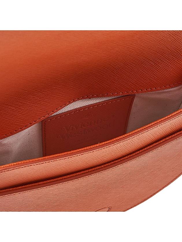 Saffiano Saddle Cross Bag Orange - VIVIENNE WESTWOOD - BALAAN 10