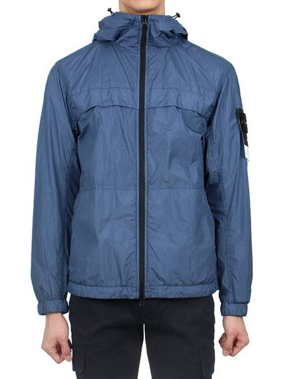 Garment Dyed Crinkle Reps R-Nylon Jacket Avio Blue - STONE ISLAND - BALAAN 2