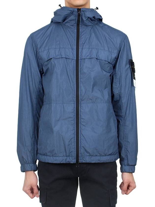 Garment Dyed Crinkle Reps R-Nylon Jacket Avio Blue - STONE ISLAND - BALAAN 3