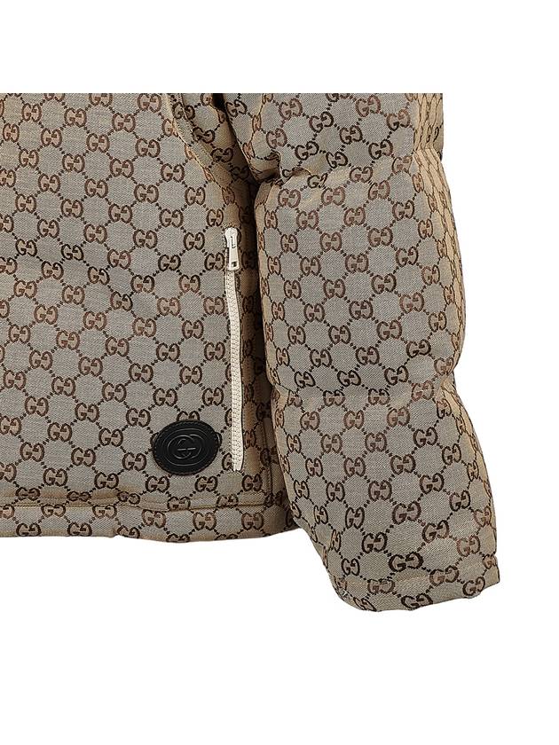 GG Canvas Hooded Padding Brown - GUCCI - BALAAN 8