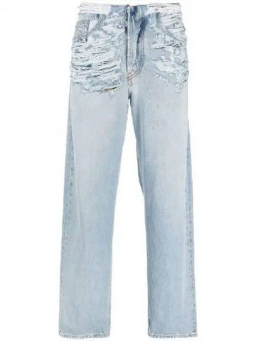 Destroyed cotton denim pants 271603 - DIESEL - BALAAN 1