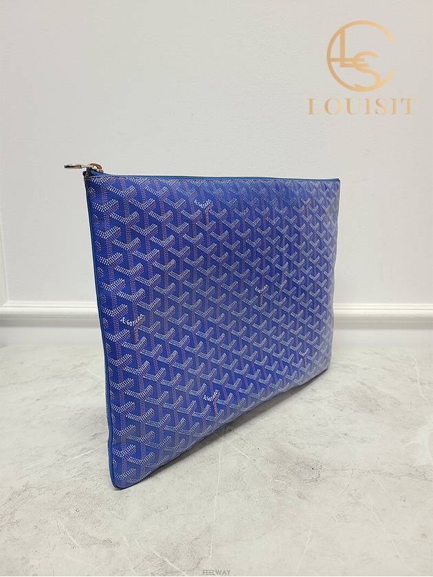 Used luxury goods Lewis It GM Special blue Senna clutch bag - GOYARD - BALAAN 3