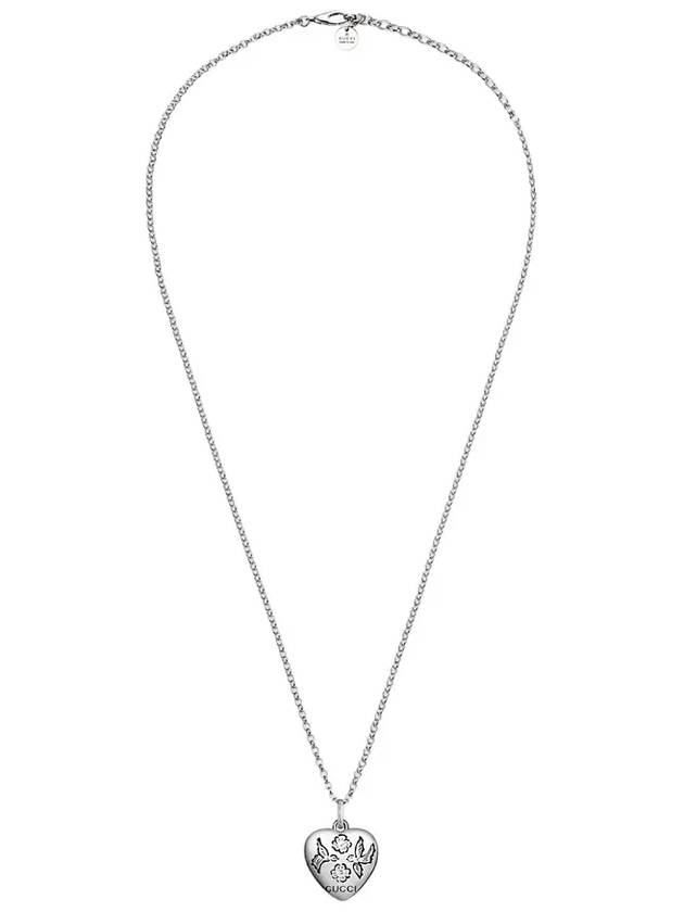 Women's Blind For Love Necklace YBB455542001 Silver - GUCCI - BALAAN 2