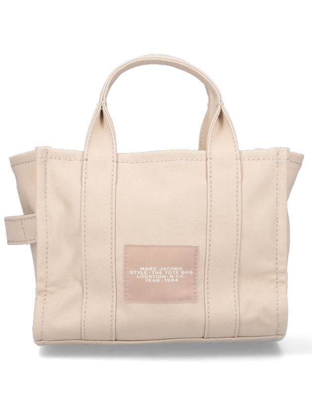 Logo Small Canvas Tote Bag Brown - MARC JACOBS - BALAAN 4