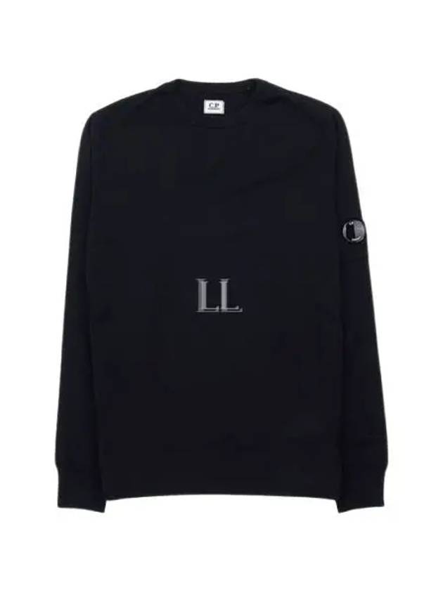 Lens Wappen Wool Knit Top Black - CP COMPANY - BALAAN 2