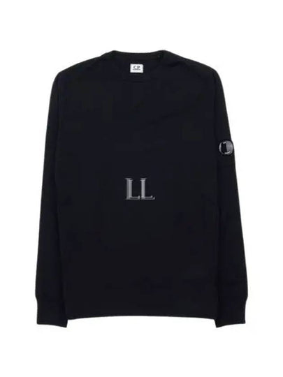 Lens Wappen Wool Knit Top Black - CP COMPANY - BALAAN 2