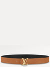 Initiales 40MM Reversible Leather Belt Black Brown - LOUIS VUITTON - BALAAN 4