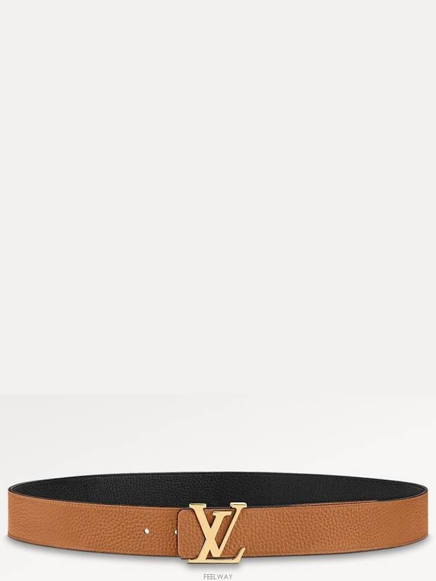 Initiales 40MM Reversible Leather Belt Black Brown - LOUIS VUITTON - BALAAN 4